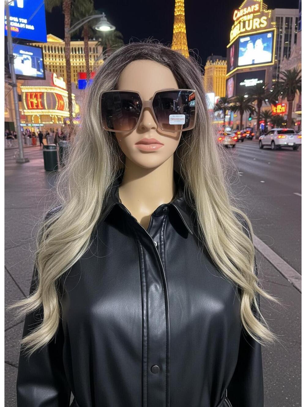True Religion Oversized Square Gradient Sunglasses